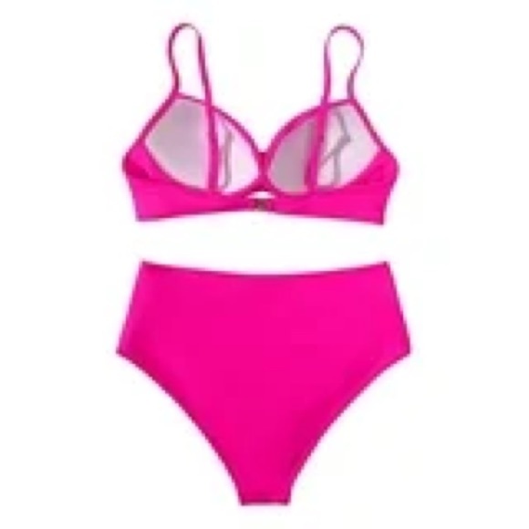 Women Cross Wrap Halter Bikini Set High Waisted Push Up Two Piece Swimsuits L - Picture 2 of 4